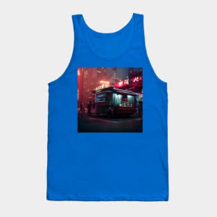 Cyberpunk Tokyo Ramen Food Truck Tank Top